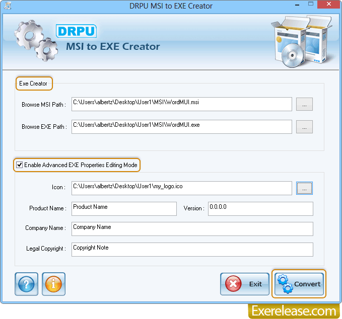 MSI to EXE Creator